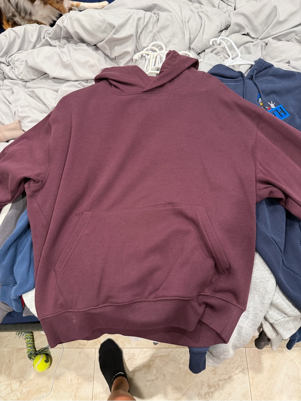 Fabletics Women’s Burgundy Pullover Hoodie